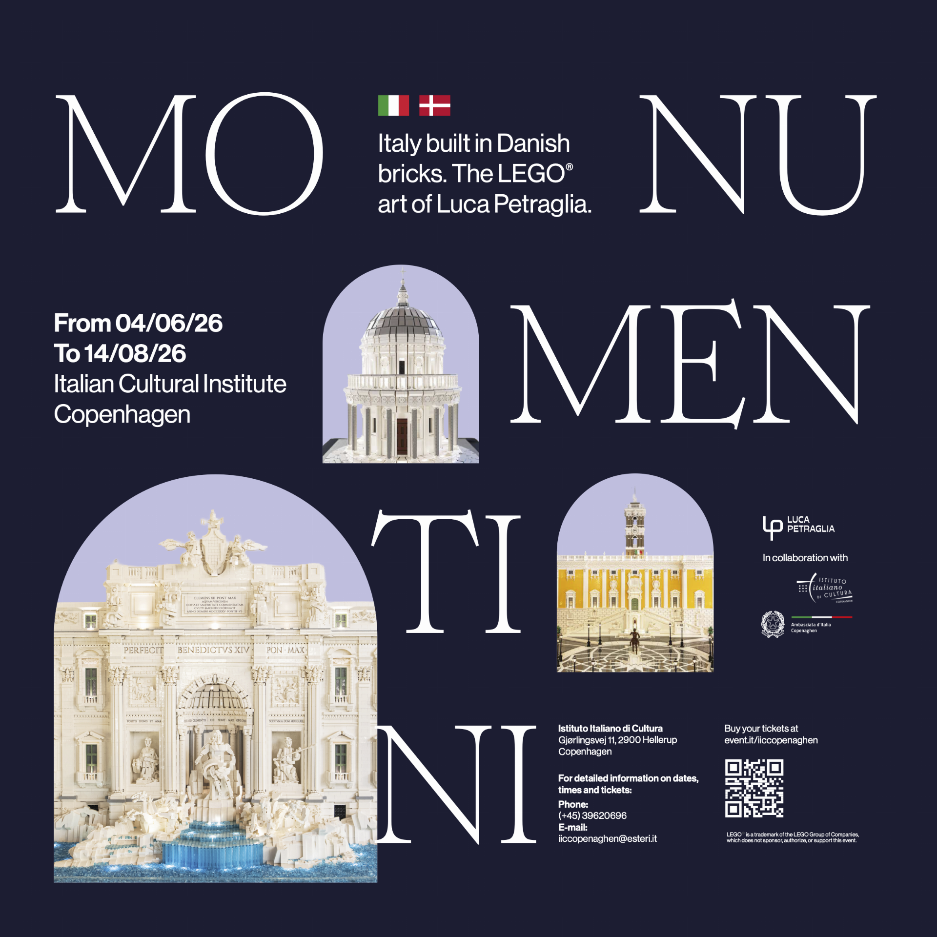 Monumentini. Italy built in Danish Bricks. Luca Petraglia