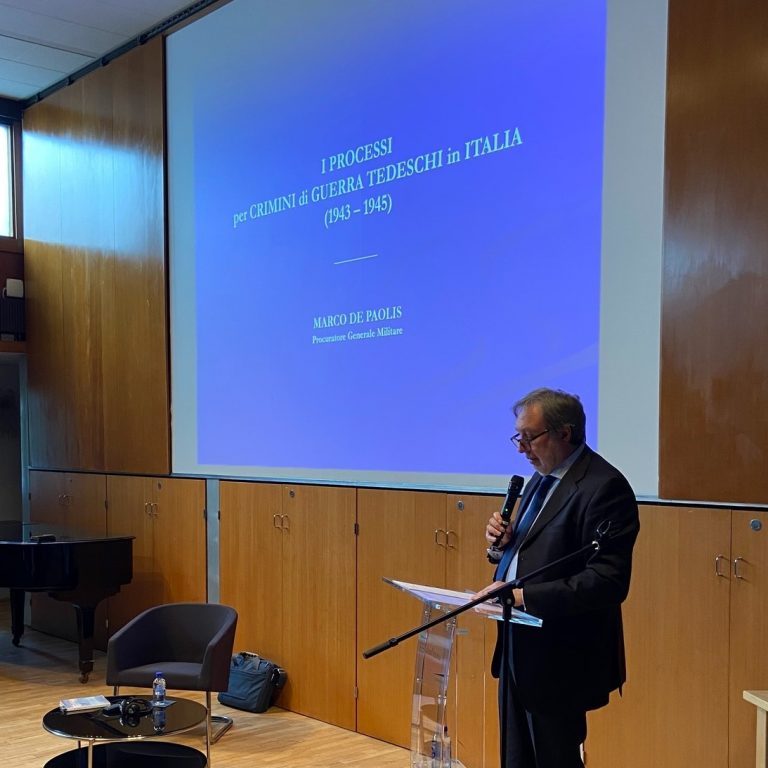 Conferenza sui crimini di guerra nazisti del Procuratore Generale Militare Dott. Marco De Paolis